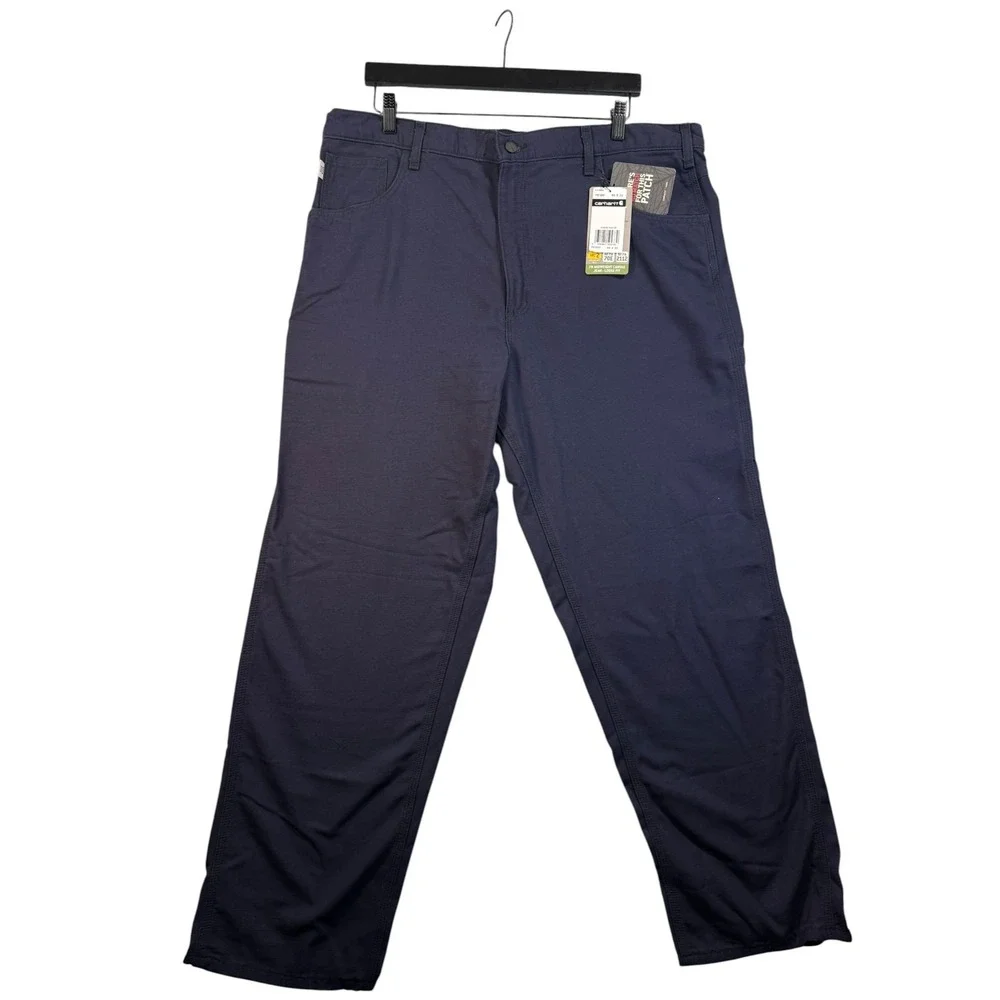 Carhartt FR FRB159DNY Flame‎ Resistant Canvas Work Pants 40x32 Loose Fit NWT